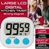 Digital Kitchen Timer with Large LCD and Magnetic Stopwatch. Portable