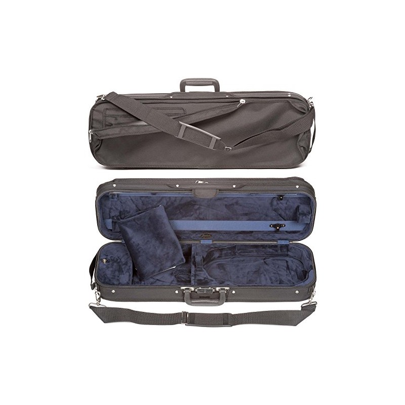 Bobelock 1002 Oblong 4/4 Violin Case with Blue Velour Interior