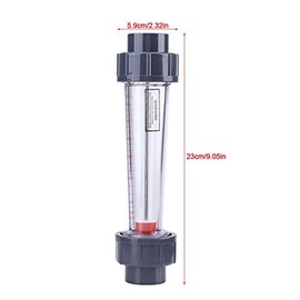 300-3000L H Plastic Tube Water Rotator Meter LZS-25 Fluid Flow Meter for Float Double Female Connector DN 25 Tube