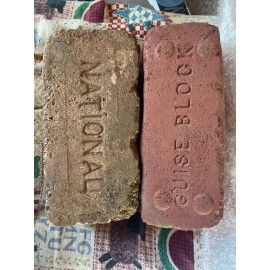 OLD BRICKS 1850-1930 Found in Western Ma ( BUYER GETS 1 BRICK PER ORDER ) SALE!