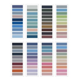 DOETYD 1600pcs Colored Sticky Tabs Page Markers Tabs Transparent Annotation Tabs for Index Reading Book File Notes Office School