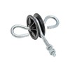 VOSS.farming 3 Pcs Metric Thread Galvanised Round Rotating Gate Handle