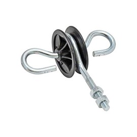 VOSS.farming 3 Pcs Metric Thread Galvanised Round Rotating Gate Handle Insulator for Gate Entry Electric Fence