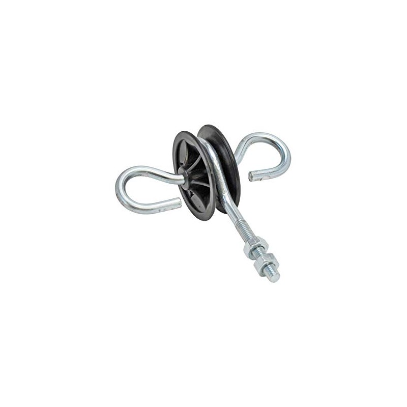 VOSS.farming 3 Pcs Metric Thread Galvanised Round Rotating Gate Handle