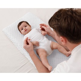 Changing Pad Cover, Soft Changing Table Sheets for Baby Boy and Girl, Diaper Changing Table Cover Fit 32"/34'' x 16" Pad (Cloud Dancer)