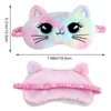 2 Pack Kids Sleep Mask Set - Soft Plush Animal