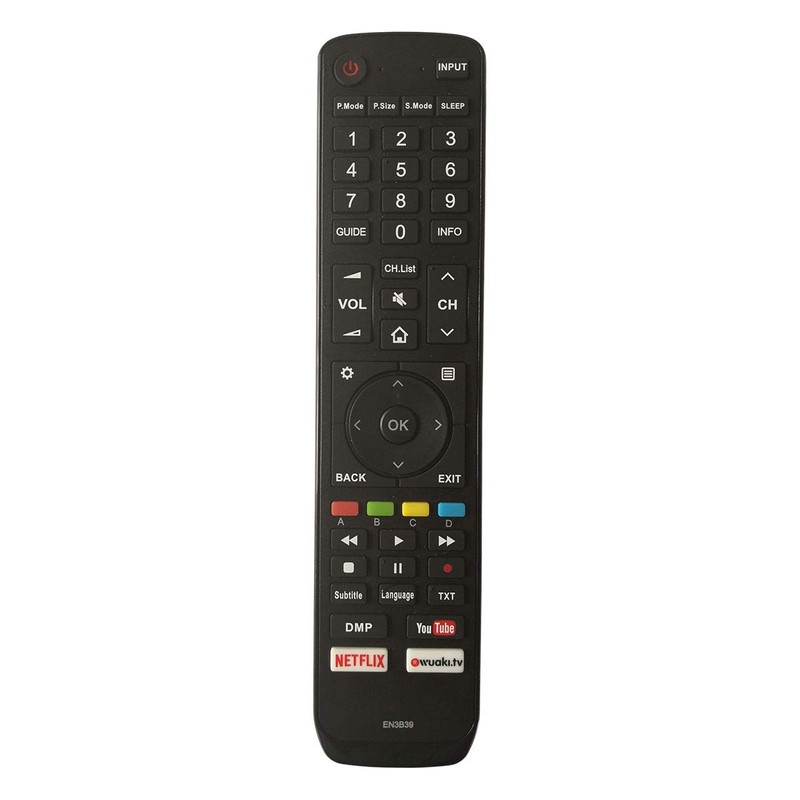 Aurabeam Ersatz TV Fernbedienung kompatibel mit Hisense Fernseher