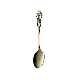 Takakuwa Metal Rune Coffee Spoon, Antique Gold, Size: Approx. W12.2 406890