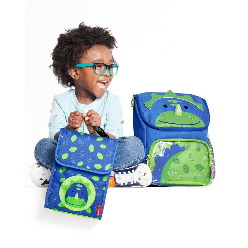 Skip Hop Big Kid Backpack, Zoo Kindergarten Ages 3-4, Dinosaur