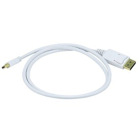 Monoprice 106006 3ft Gold Plated 32AWG Mini DisplayPort to DisplayPort Cable - White