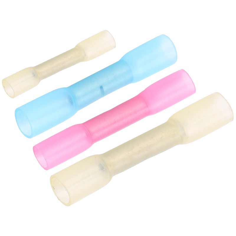 100Pcs Heat Shrink Terminals Butt Connectors Kit Waterproof Electrical Wire