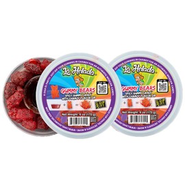 La Helada Gummy Bears- Spicy Candy- with Chamoy Dip, 1.0 Count