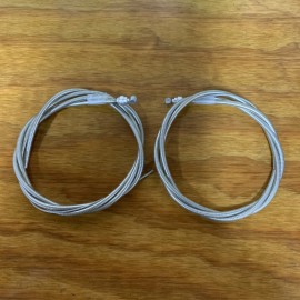Bicycle Heaven OLD SCHOOL BMX CLEAR FRONT & REAR BRAKE CABLES FITS MONGOOSE CALIFORNIAN NOS