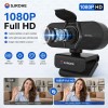 SJROHE® Cámara Web 1080p Webcam Con Micrófono 30fps Color Negro