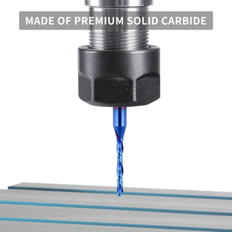 EANOSIC Extra Long 3 inch Spiral Router Bits Up Down