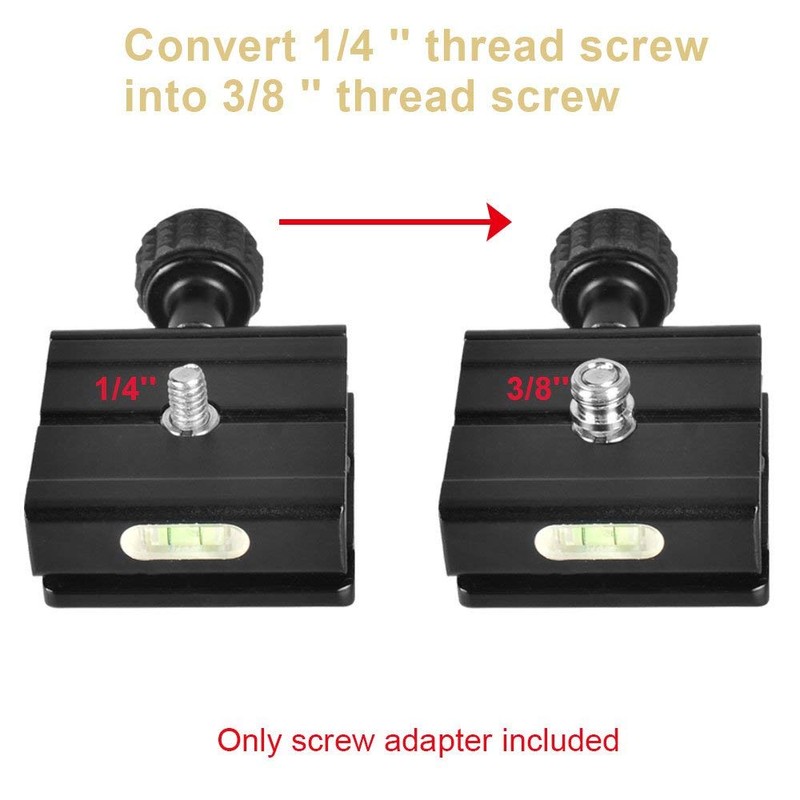 UTEBIT Camera Thread Adapter 1/4 to 3/8 Inch Tripod Screw