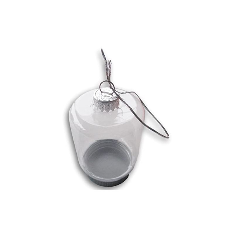 Mason Jar Clear Plastic Ornament Globe - Craft Project to