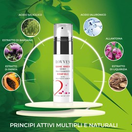 LOVVES Game Over Pimple Treatment Serum, High Natural Cosmetics, Anti-Acne, Antibacterial, Sebum Regulating, Flames and Smooths the Affected Area, 30 ml Airless Bottle