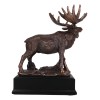 The Emperor Wild Elk Bull Moose Statue Bronze Electroplated Figurine
