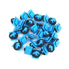 ACROPIX Plastic Rivet Bumper Fastener Clips Retainer Fit for Hyundai for Kia - Pack of 30 Blue