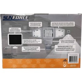 Sunforce Solar Triple Head Motion Activated Security Light 1500 Lumens