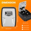 Fayleeko Key Lock Box Wall Mounted, 5 Keys Capacity, Key