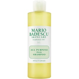 Mario Badescu shampoo de huevo multiusos para todo tipo de cabello y piel shampoo y gel de baño que limpia y nutre Formulado con proteínas de clara de huevo, 236 ml