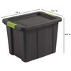 Sterilite 18 Gal Latching Tuff1 Storage Tote, Stackable Bin with
