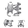 Sliding Gate Rollers Galvanized Steel Rolling Gate Hardware Kit for