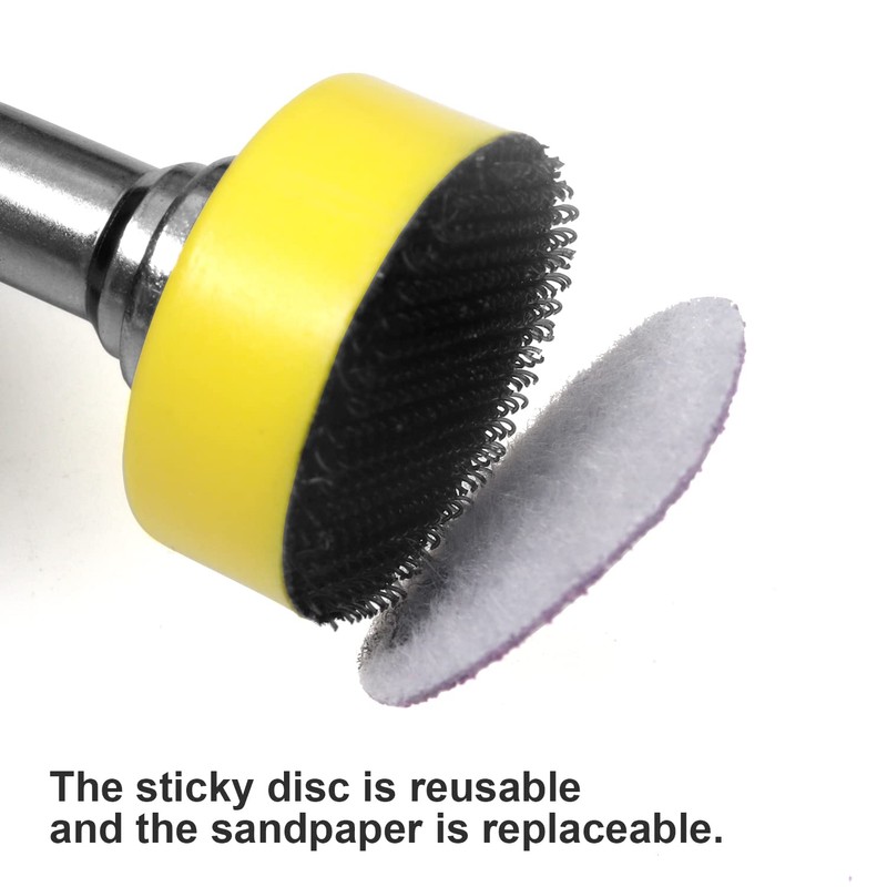 Sanding Discs 1 Inch 120 PCS Wet/Dry Sandpaper Hook and