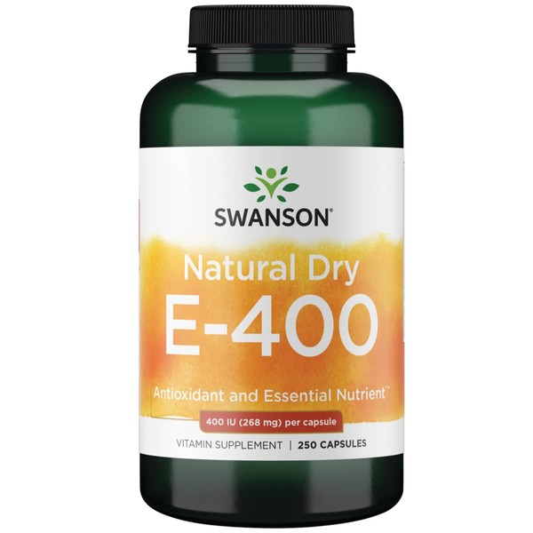 Swanson Natural Dry Vitamin E 400 Iu (180.2 Milligrams) 250 Capsules
