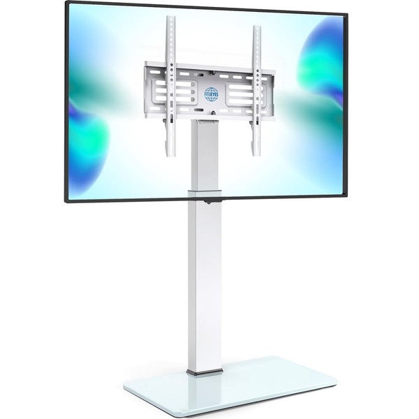 FITUEYES Universal Floor TV Stand Swivel Mount Height Adjustable for