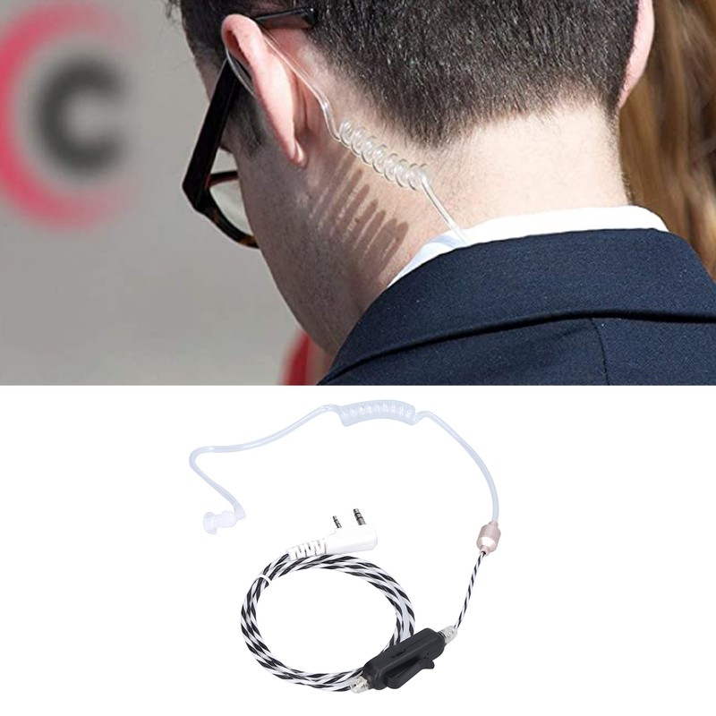 Walkie Talkie Earphone Adjustable Volume Acoustic Tube KHead for BaoFeng