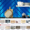 XUANINY 7-Sheet Peel and Stick Metal Backsplash Tiles, Self Adhesive