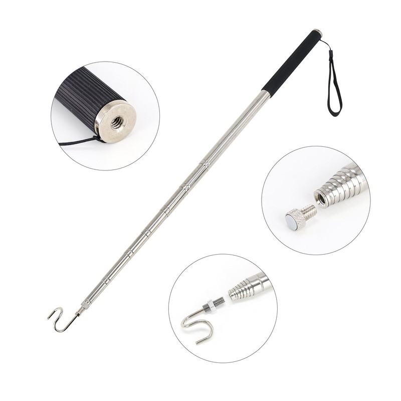 StartFine Pickup Grabber Telescopic Magnetic Pickup Tool with Hook Pick-Up