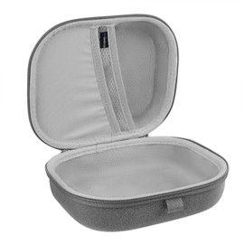 Geekria Shield Headphones Case Compatible with JBL Tune 770NC, Tune 760NC, Tune 710BT, Live 500BT, Tour ONE Case, Replacement Hard Shell Travel Carrying Bag with Cable Storage (Microfiber Grey)