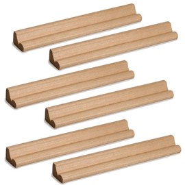 WedDecor 36cm Wooden Rack Letter Tile Stand Holder Replacement Piece Wood Alphabet Trays for Word Spelling Board Games Decorating Scrapbook DIY Craft Projects (6pcs)