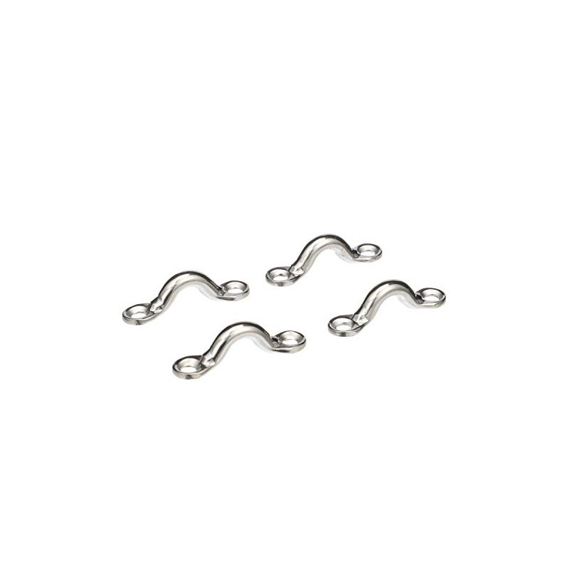 Seachoice Multi-Purpose Forged Stainless Steel 3/8 In. Eye Straps, Set