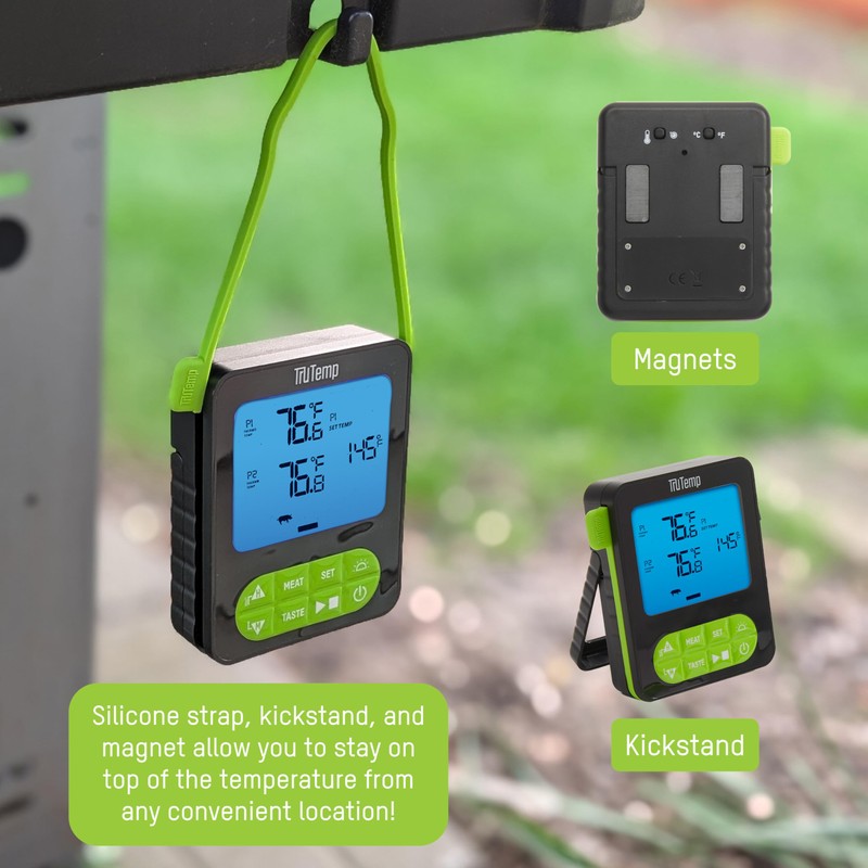 Taylor TruTemp Dual Probe Wired Programmable Meat and Food Thermometer,