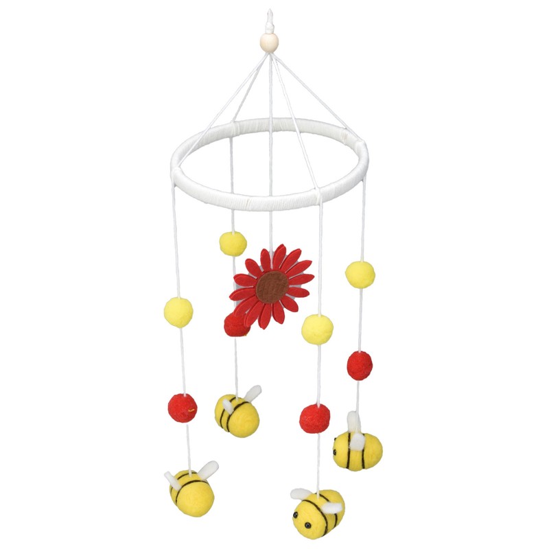 Baby Nursery Mobile Crib Hanging Mobile Decor with Honey Bee