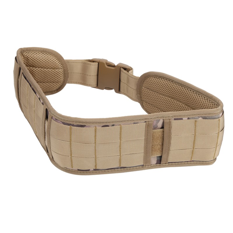 Outdoor Waist Belt Multifunctional Adjustable Military Hunting Widen Waist StrapKhaki