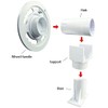 Sun2Solar Replacement Rotating Shaft/Hub for Plastic Solar Reel | White