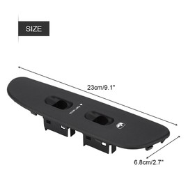 Interruptor de la ventana, cerradura de la puerta lateral del pasajero Panel de bisel del interruptor de la ventana para 1500 2500 3500 2002-2005