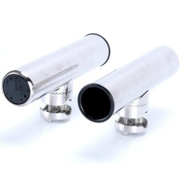 East kay Stainless Steel Clamp on Fishing Rod Holder for Rails 7/8" to 1" Tube