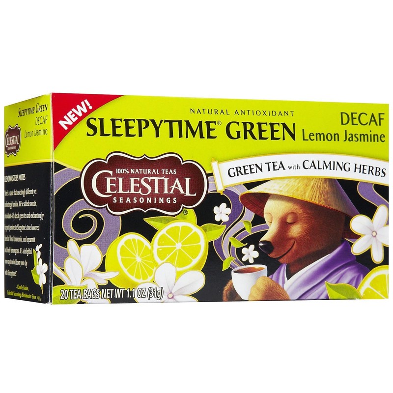 Celestial Seasonings Sleepytime Decaf Lemon Jasmine Green Tea Bags with