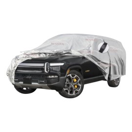 Forro Vehicular C/broche Uso Rudo Plata Suv Grande