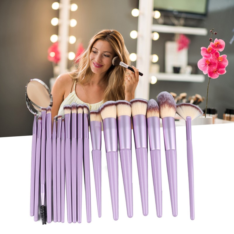 18pcs Makeup Brush Set Artificial Fiber Fashionable Soft Synthetic Cosmetic