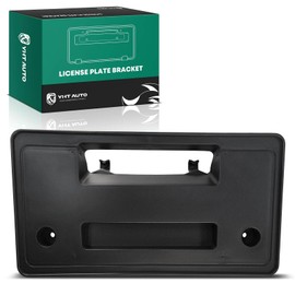 YHTAUTO Front License Plate Frame w/o Screws Compatible with Honda HR-V 2023 Sport Utility, Plastic Black Bumper License Plate Bracket, No Drill Licence Plate Holder