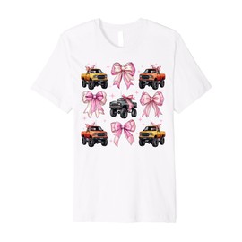 Coquette Bow Rc Truck RC Racing Remote Control Girl Mom Premium T-Shirt