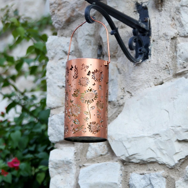 Deco&Dot Solar Lanterns Outdoor, Waterproof Hanging Solar Lantern Garden Decor,